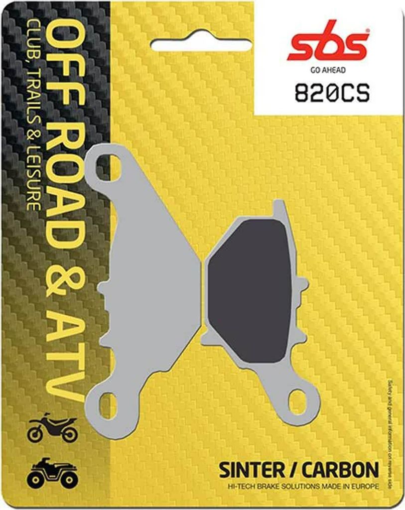 A**Bremsbelag SBS 820CS (Satz pro Scheibe) Offroad Carbon