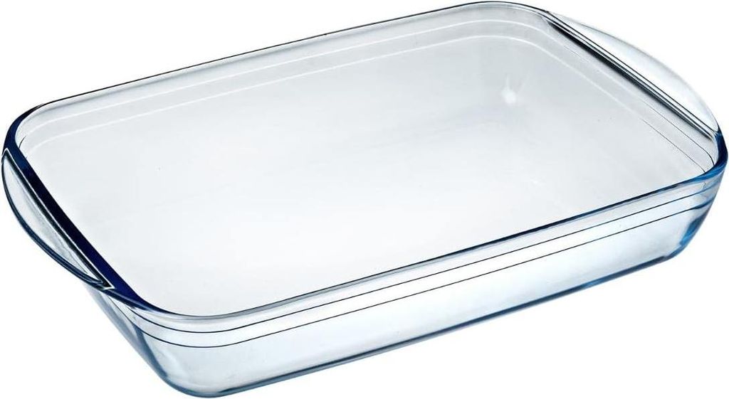 Vierkant bord 40 x 27 cm - 46 L klassiek glas transparant 403 x 263 x 73 cm.