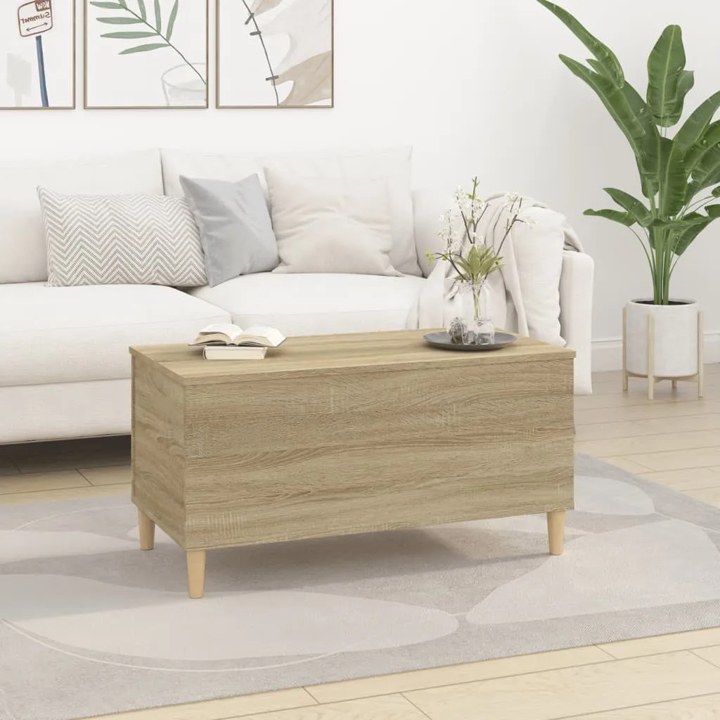 Tavolino Salvaspazio 90x44,5x45 cm Rovere Sonoma - The Living Store