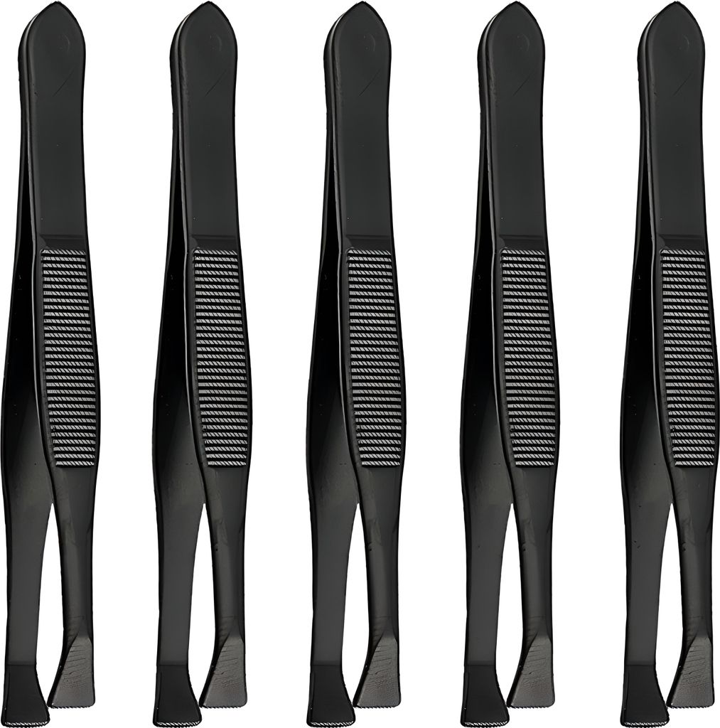 Set Di 2 Pinzette A Blocco Incrociato Autochiusura &ndash; Azione Inversa, Acciaio Inox, Grado Tedesco &ndash; Ideali Per Gioielleria E Modellismo