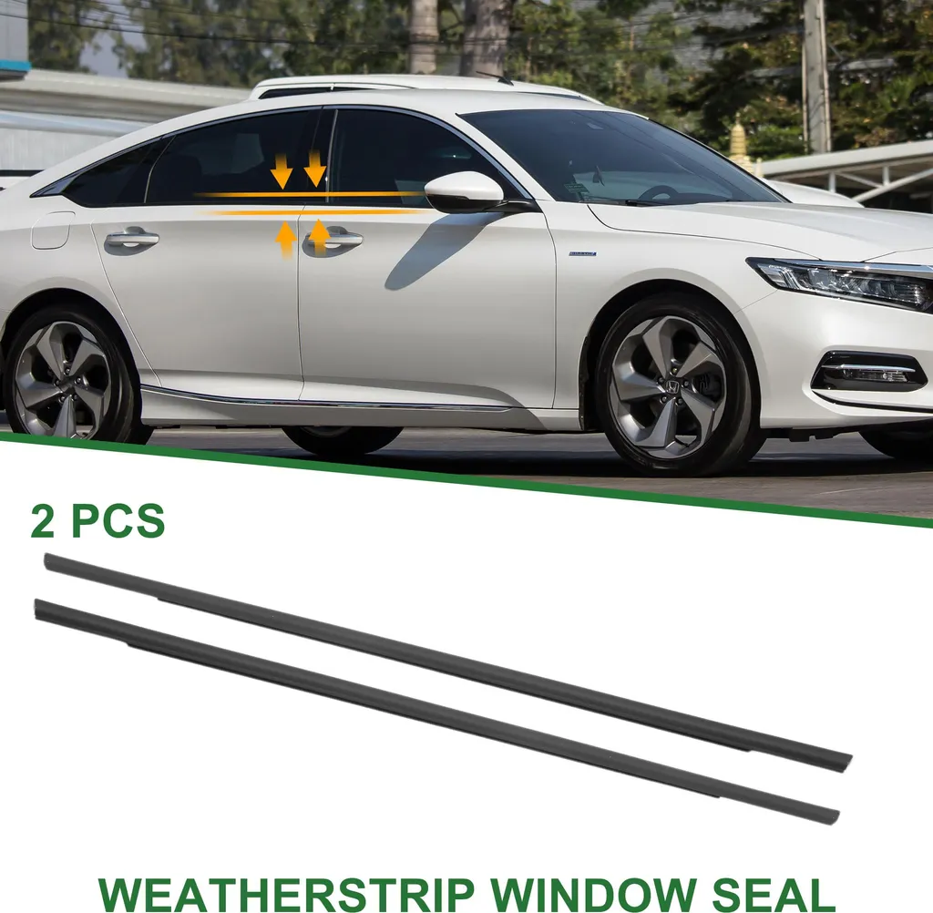 Joint de Fenêtre en PVC Durable pour Honda Accord 2018-2020 Arrière 2x