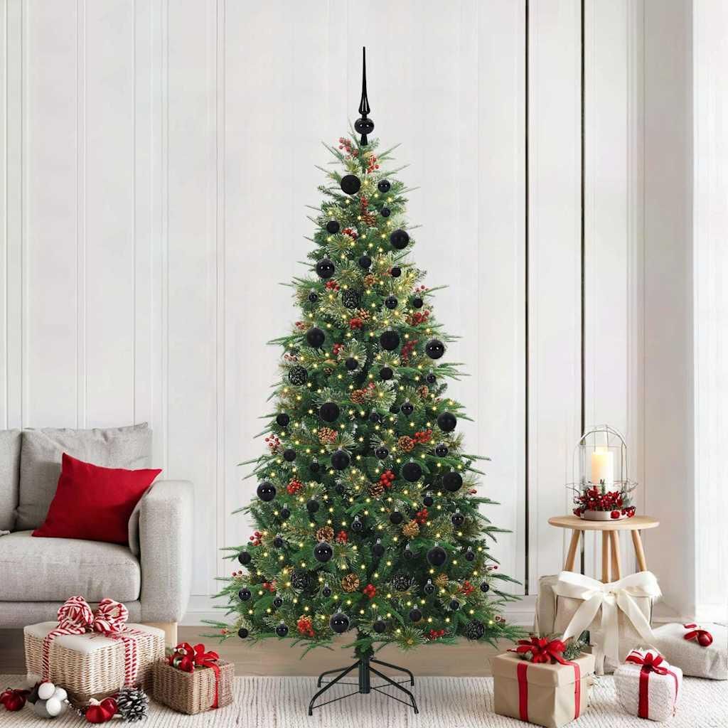"im Sonderangebot"Künstlicher klappbarer Weihnachtsbaum - CLORIS - Tannenbaum - Grün 210cm PE und PVC Promotion967756 - Künstliche Weihnachtsbäume