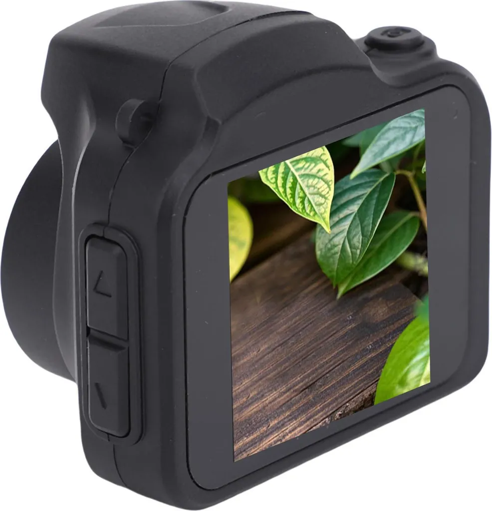 Appareil photo numérique compact 4K 64 MP noir avec flash et filtres
