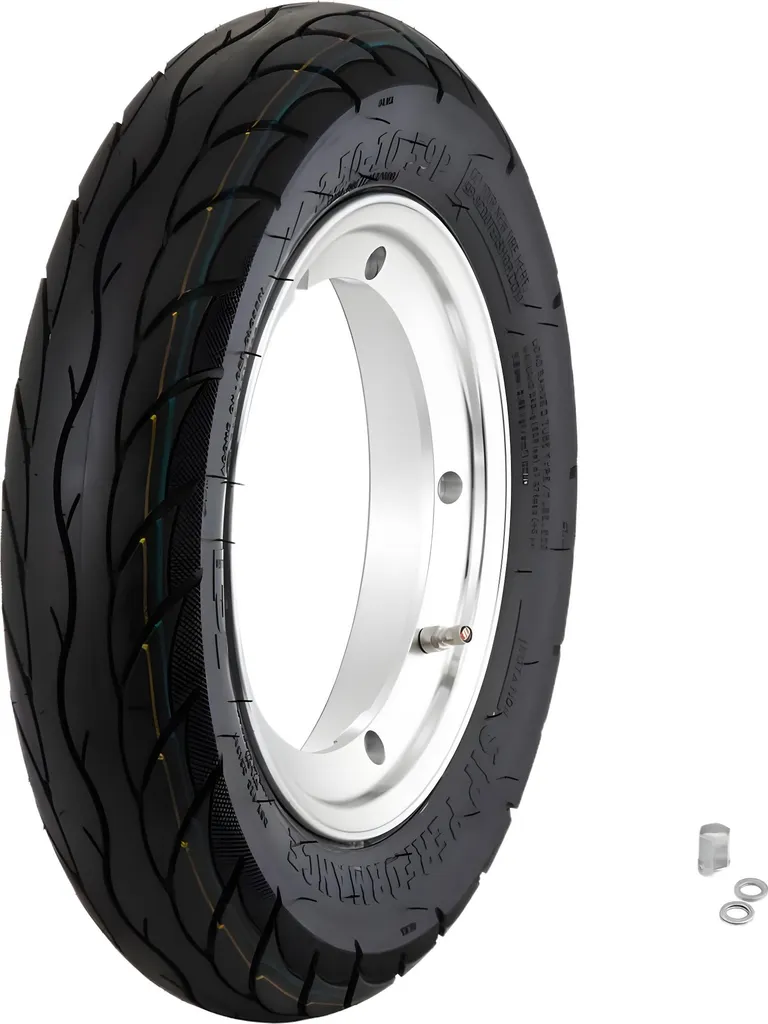 Roue complète SIP 3.50-10 59P haute performance pour Vespa et LML 2T