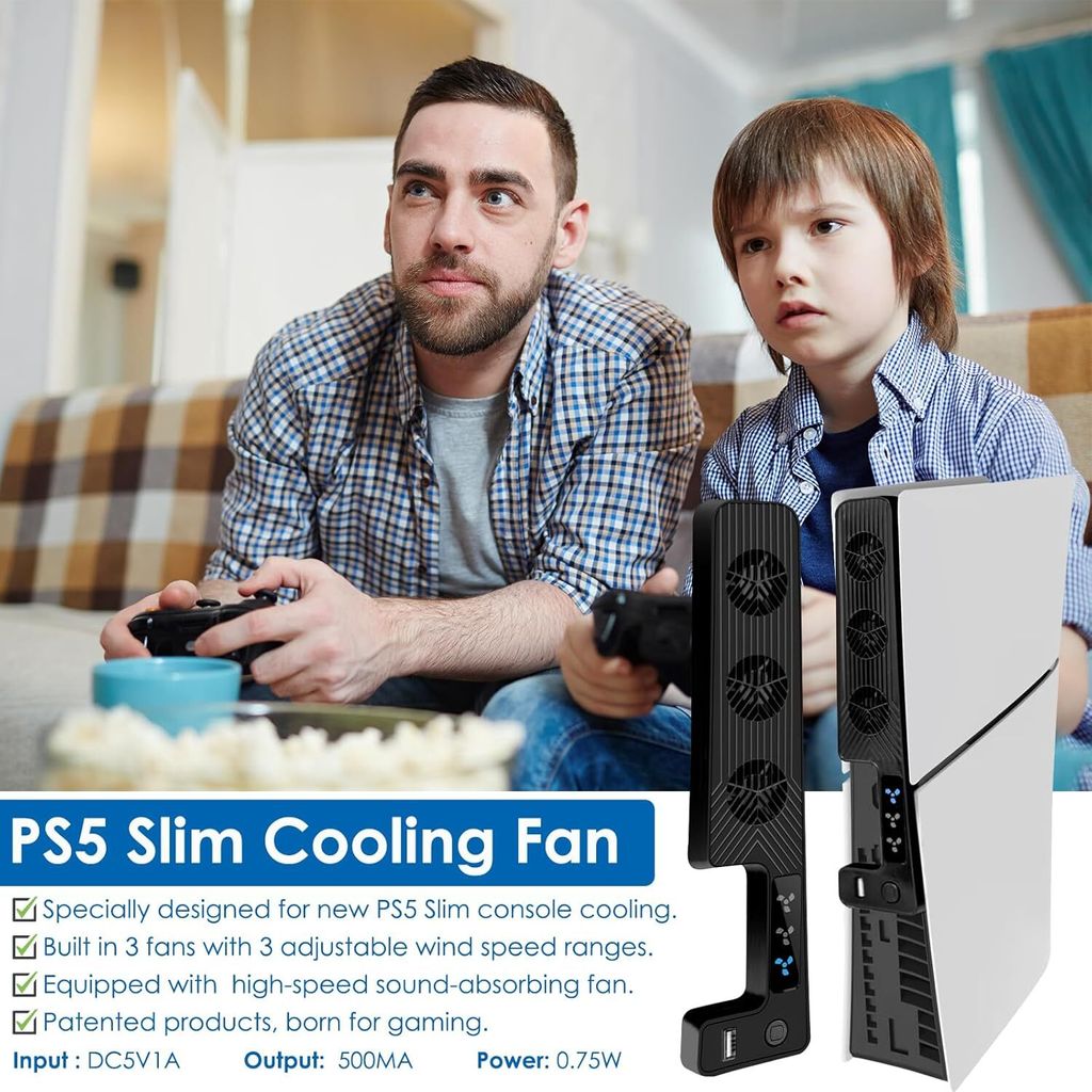 Cooling Lüfter für PS5 Kühler Lüfter für Playstation 5 mit Produktbild 6