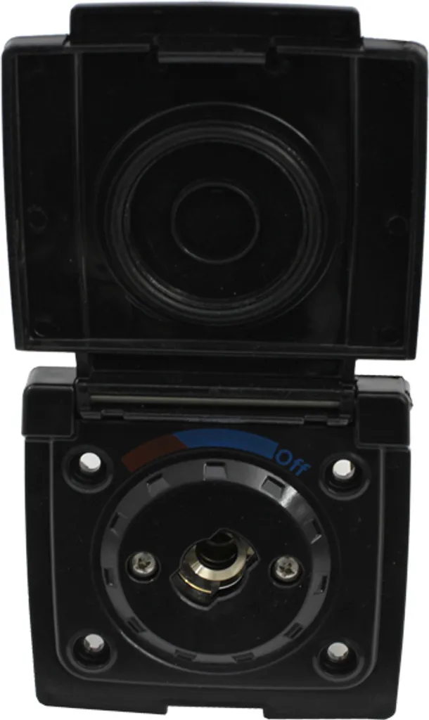 Clapet de Fermeture Noir pour Prise d'Eau et Douchette de Camping-car