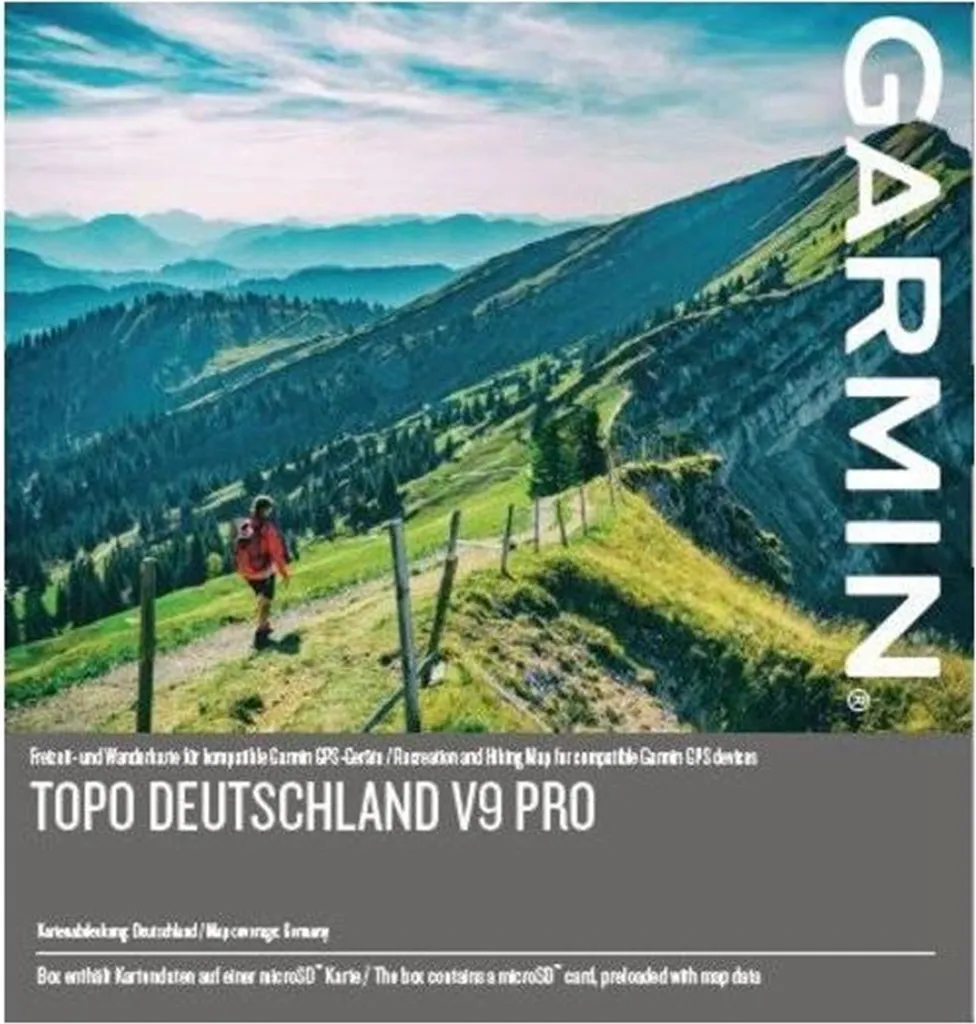 Garmin TOPO Allemagne V9 PRO microSD : Guidage ActiveRouting et Relief