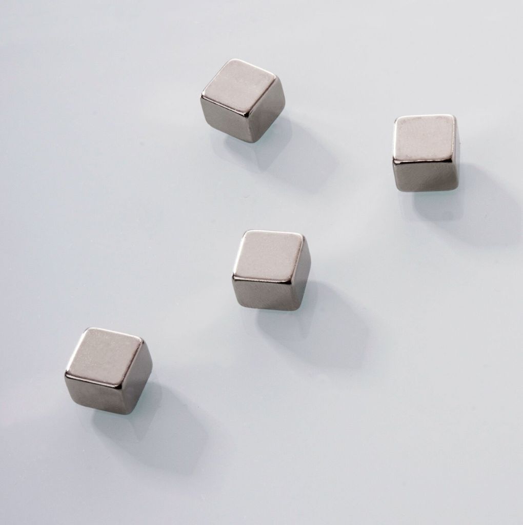 Neodym-Power Mini-Magnete Blockmagnete 10 x 10 x 8 mm 4 Stück