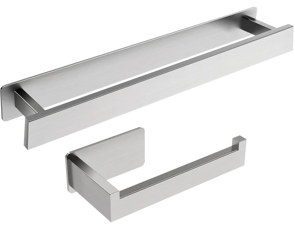 Porte-serviettes SUS304 sans perçage et support papier toilette inox