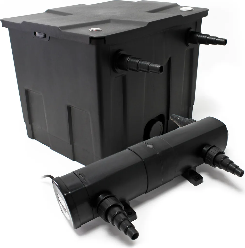 Kit filtration bassin 12000L : Filtre CBF-350 et Lampe UV CUV-224 24 Watts