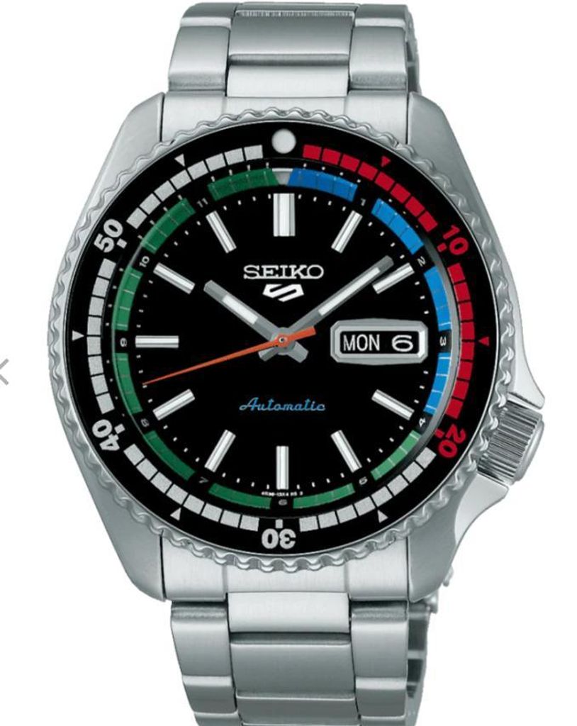 Orologio automatico Seiko 5 Sports, quadrante nero, cassa Immagine del prodotto 