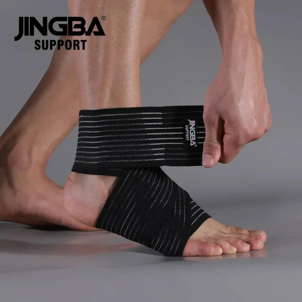 Elastische Knöchelbandage mit Wickelverschluss, Fitness & Gelenkschutz, Sprunggelenkbandage in 2 Farben