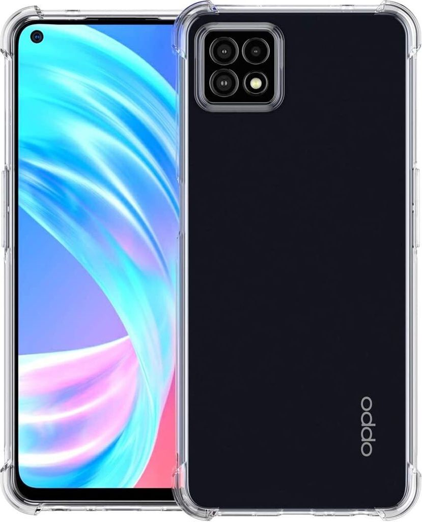 OPPO A73 5G Hülle, LaimTop Crystal Transparent Weich TPU Bumper Stoßfest Fallschutz Schutzhülle für OPPO A73 5G