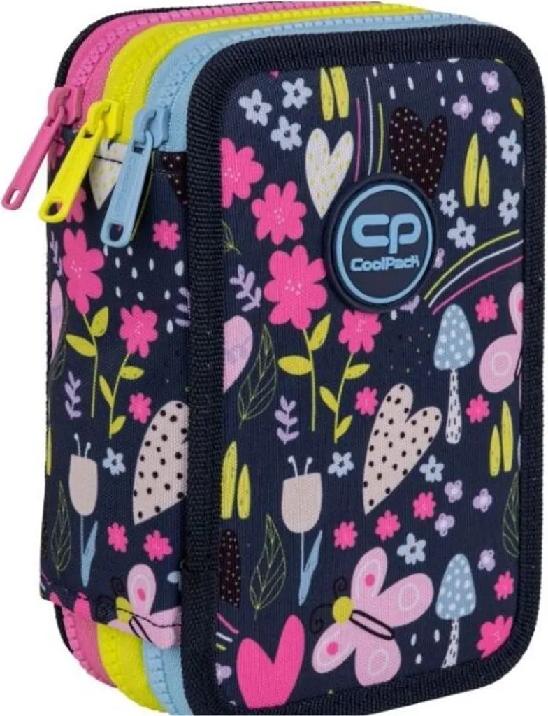 Coolpack Pull 3 Dans le jardin - Trousse scolaire triple compartiment