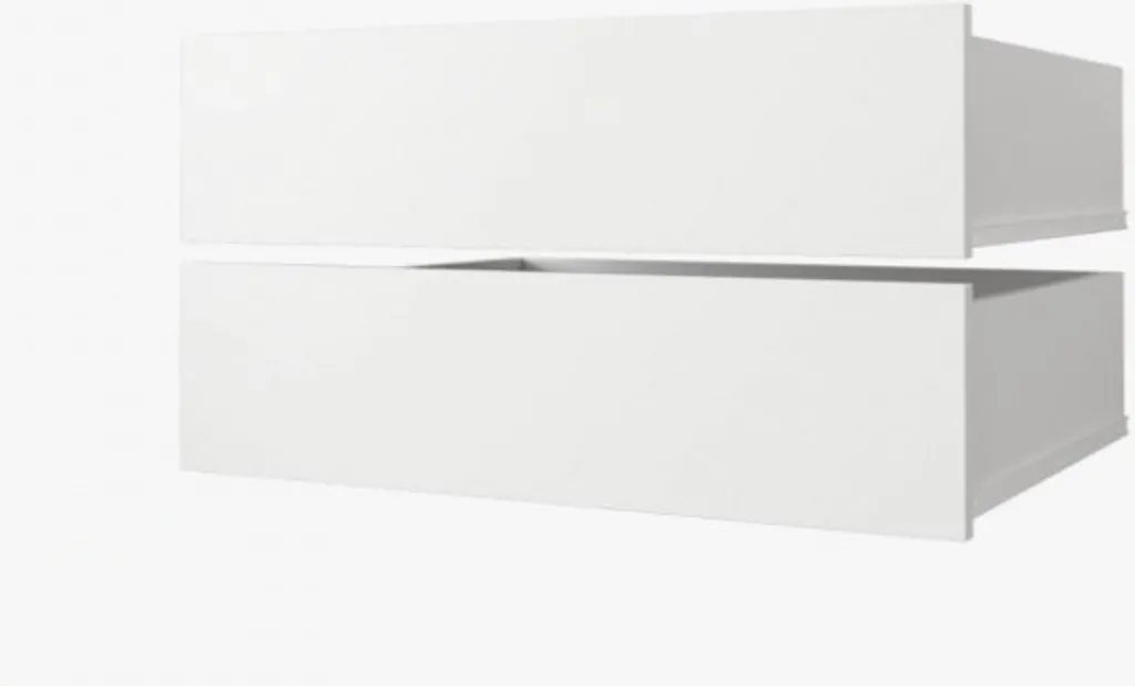 Organizza il tuo Guardaroba: Set 2 Cassetti UNIS Bianco 45cm