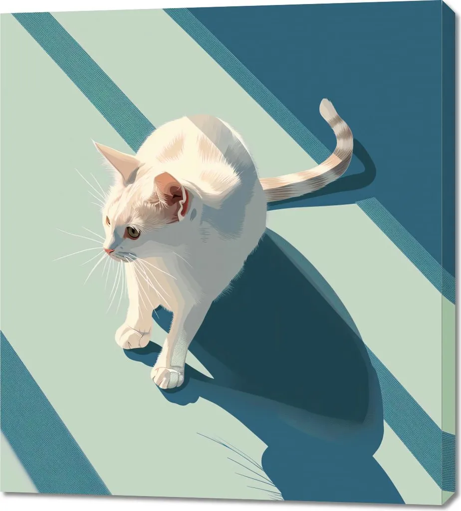 Quadro Design Persona Felina 90x100 - Arredo Casa Contemporaneo