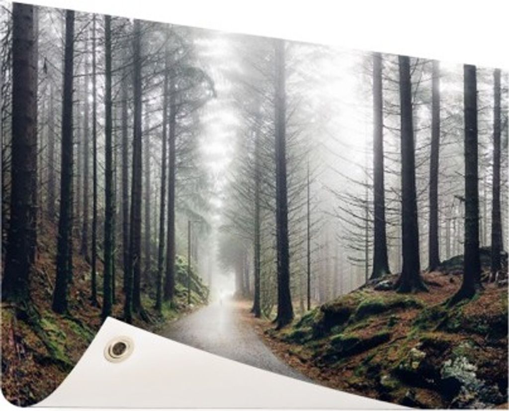 Gartenposter - 60x40 cm - Nebel in den Bergen - Modernes Wandbilder