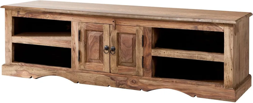 Aménagez votre Salon avec le Meuble TV 150cm Palissandre Gris LEEDS