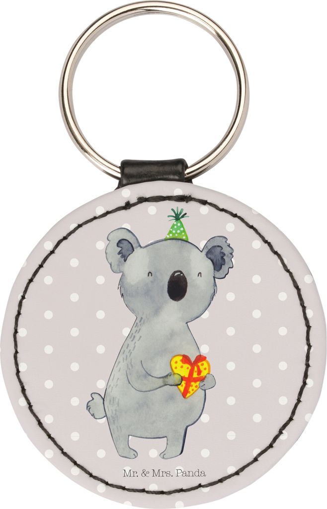 Mr. & Mrs. Panda Anhänger Koala Geschenk - Grau Pastell - schlüsselanhänger motiv, Taschenanhänger, klein, Geburtstag, mini, Party