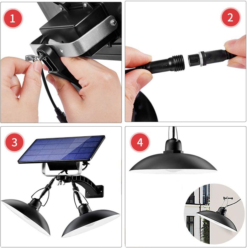 Außen Solarlampe Solarleuchte Pendelleuchte mit Produktbild 15