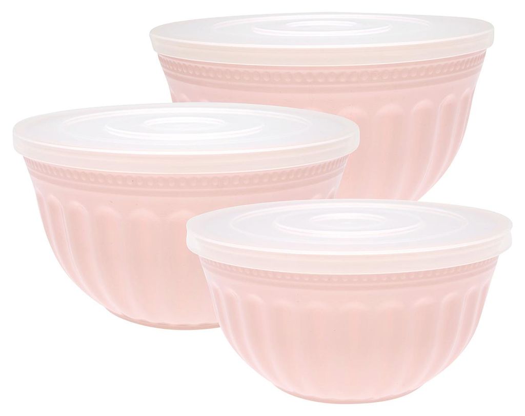 Greengate Schüssel Set mit Deckel Alice Pale Pink Produktbild 