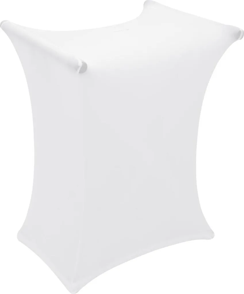 Couverture support clavier blanc EUROPALMS - Cachez vos câbles de scène