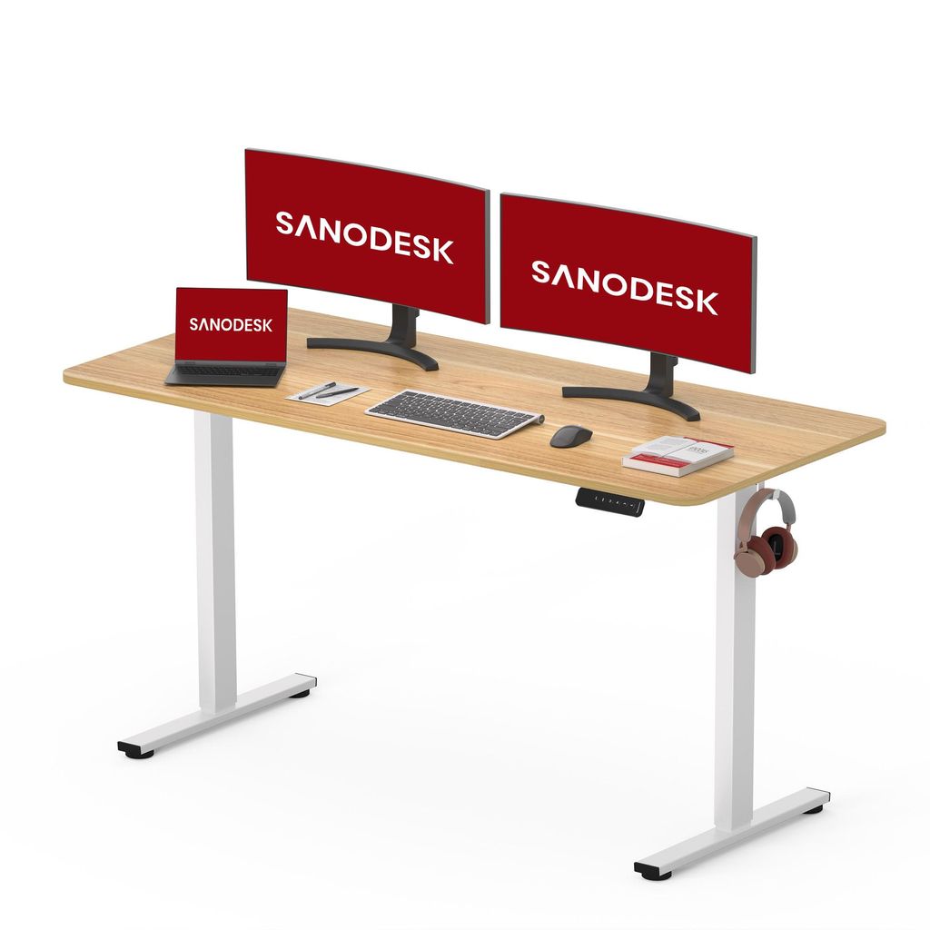 SANODESK Biurko z regulacją wysokości elektryczne 120x60cm Zdjęcie produktu 