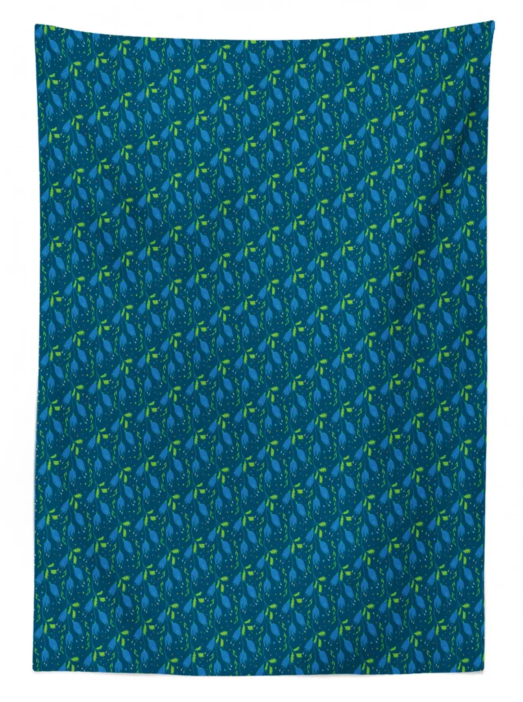 ABAKUHAUS Tovaglia Pasqua Floreale 140x200 Cm – Rettangolare, Raso Di Seta 100% Poliestere, Lavabile, Fatta In Turchia