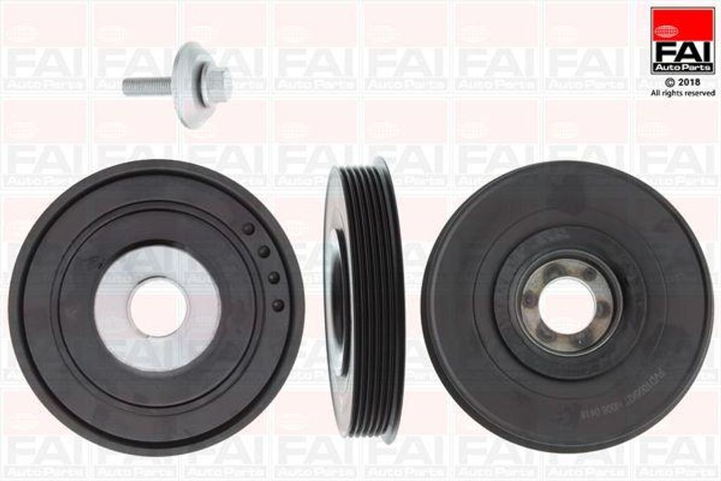 FAI AutoParts FVD1006K Riemenscheibensatz, Kurbelwelle OE 0515P8 kompatibel mit Berlingo, C1, C2, C3, C4er, C4, C5, DS3, DS4, DS5, Jumpy, Spacetour...
