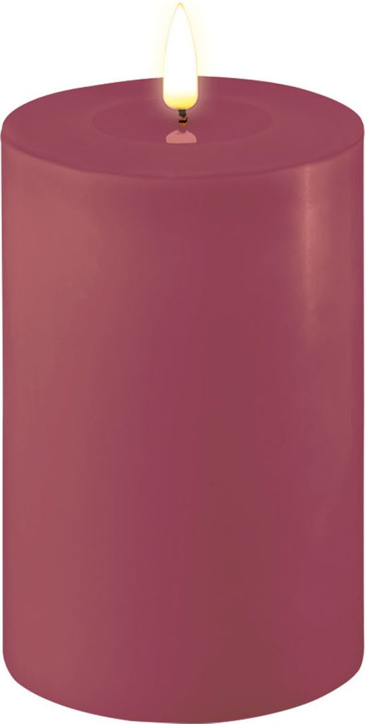 LED Kerze Magenta 10 x 15 cm