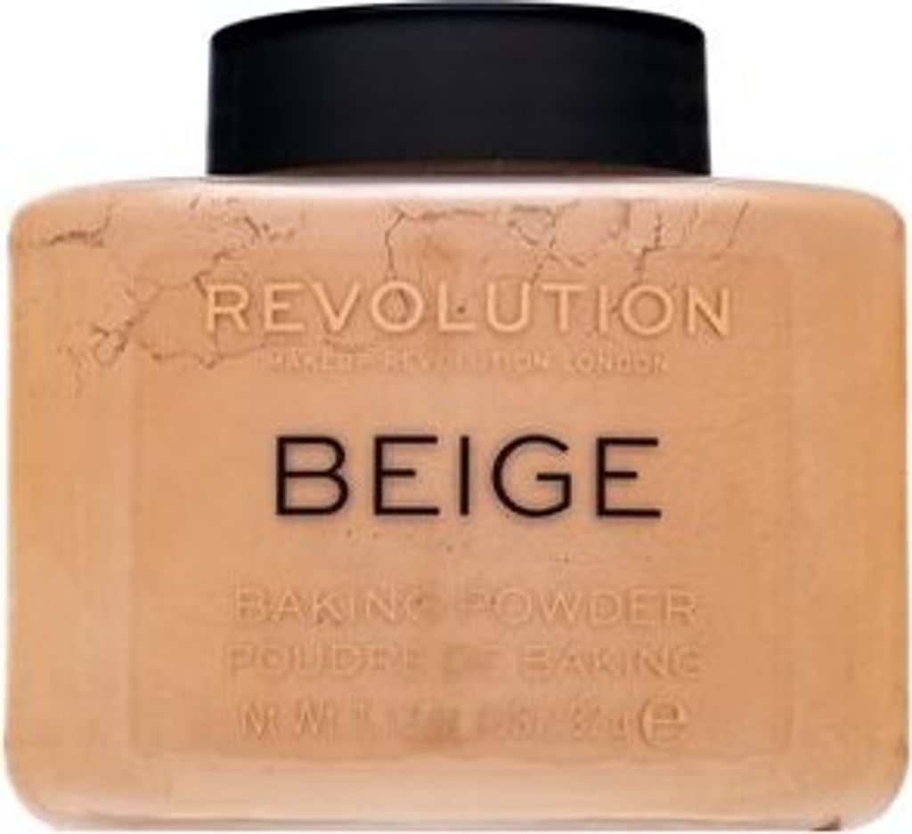 Makeup Revolution Baking Powder Beige Puder für eine einheitliche und aufgehellte Gesichtshaut 32 g