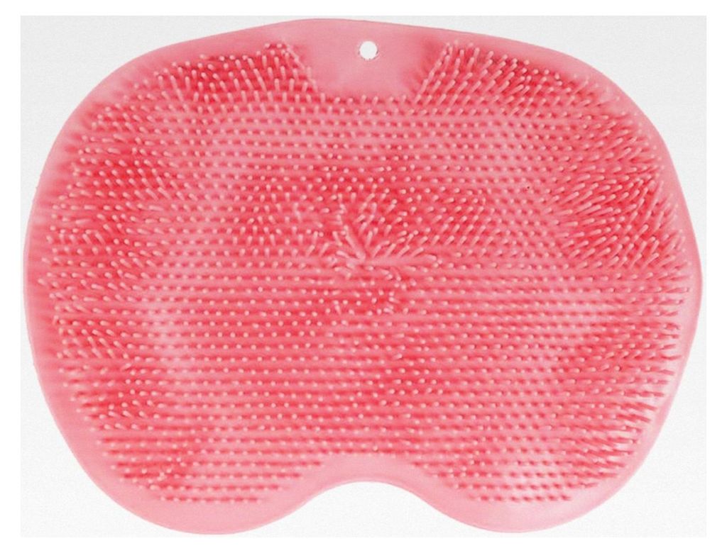 Fußschrubber für die Dusche, Fuß- und Rückenreiniger-Massagematte mit rutschfesten Saugnäpfen, reinigt, peelt und massiert die Füße ohne Bü...