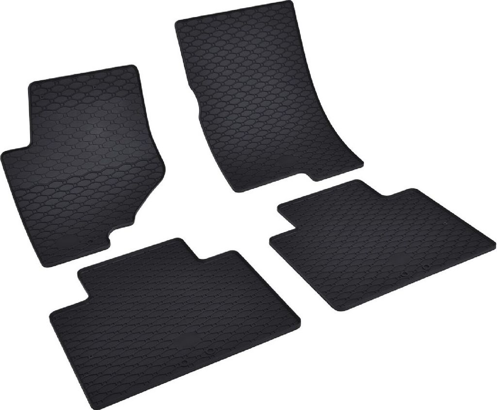 Z545028 Voll-Gummifußmatten passend für SsangYong Musso Double Cab Doppelkabine Q200 Pick-Up 4türer 2018-