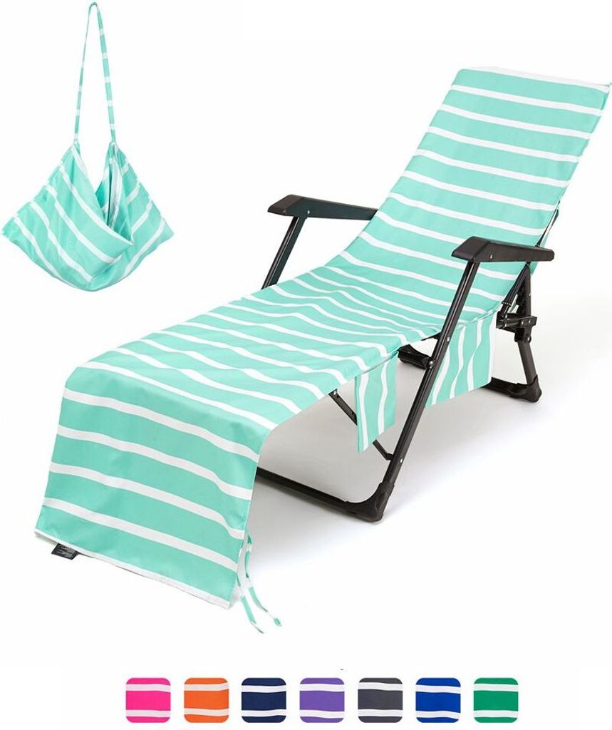 Schonbezug Für Gartenlieg, Strandliegenauflage, Sun Lounger Bezug, Pool Liegestuhlabdeckung,Handtuch Liegen-Frottee Auflage Schonauflage Bezug Lie...