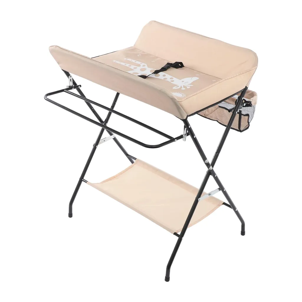 Station de Change Pliable Confort avec Paniers de Rangement - 15kg