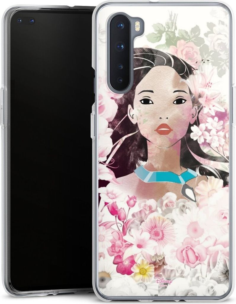 DeinDesign Handyhülle für OnePlus Nord Silikon Hülle Case Smartphone Schutzhülle Disney Offizielles Lizenzprodukt Pocahontas