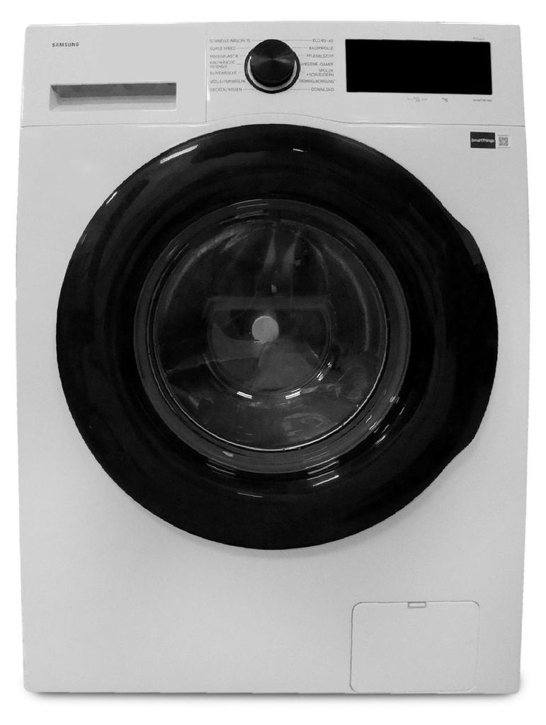 Samsung WW5000D, Waschmaschine, 11 kg, mit Ecobubble und Hygiene-Dampf, Frontlader, 11 kg, B, 72 dB, 1400 RPM, A