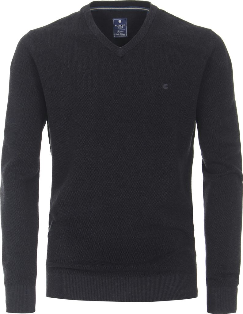 REDMOND Casual Herren Pullover Langarm V-Ausschnitt Regular Produktbild 