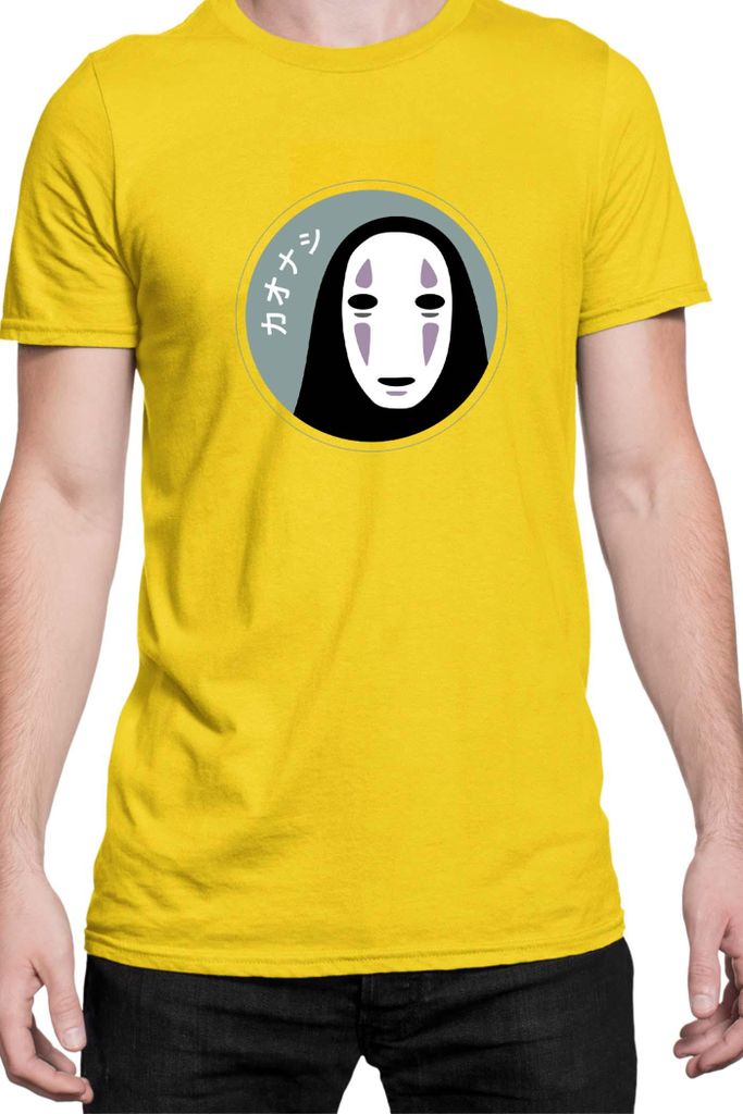 Herren T-Shirt Japan Manga Anime Comics Animation Spirited Away, Man S / Gelb