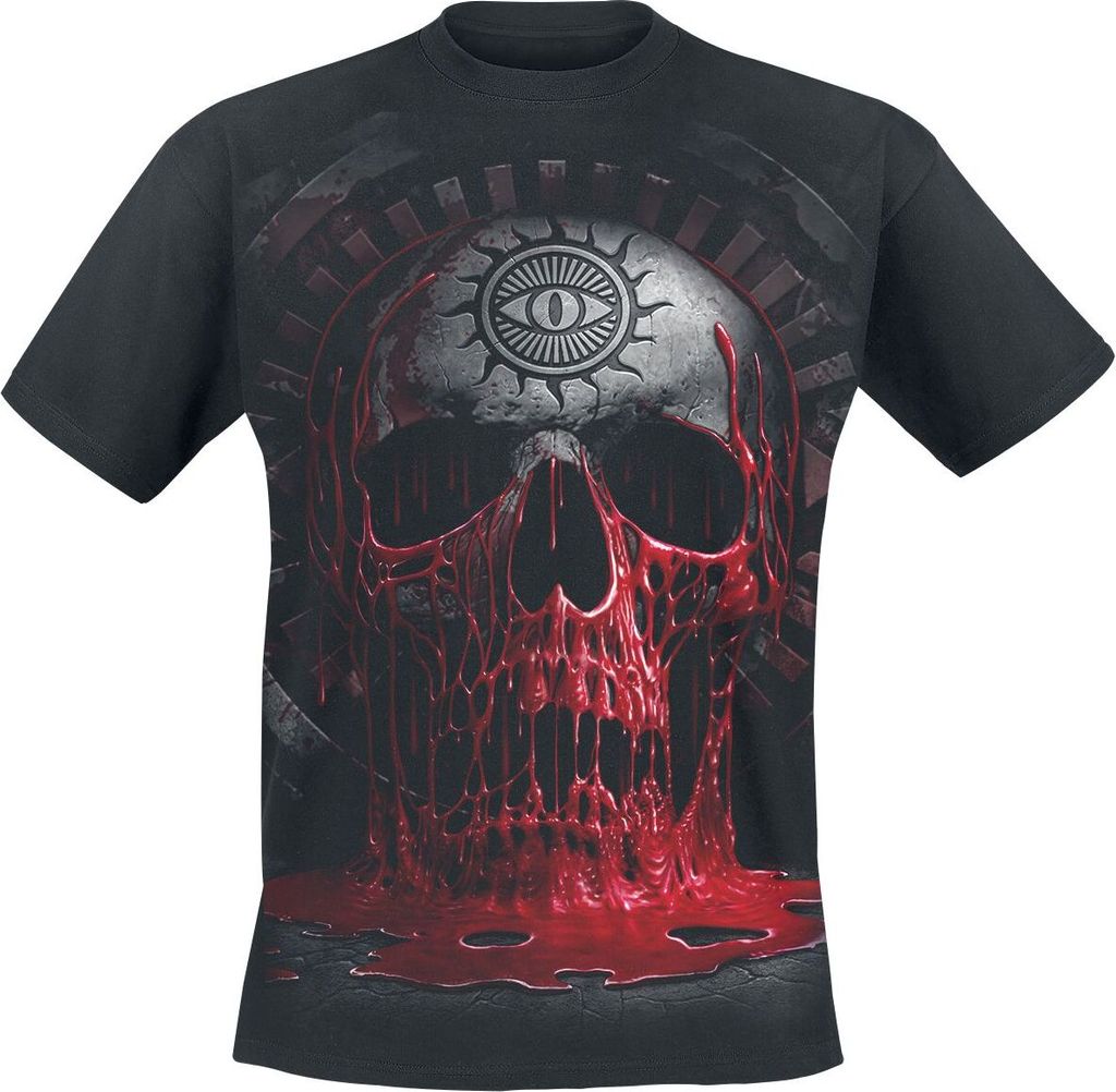 Spiral T-Shirt Herren Bleeding Souls schwarz XXL