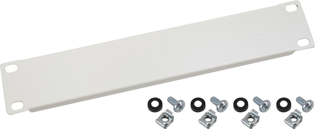 HMF 63370-07 Blindabdeckung für Serverschrank, 10 Zoll, Lichtgrau