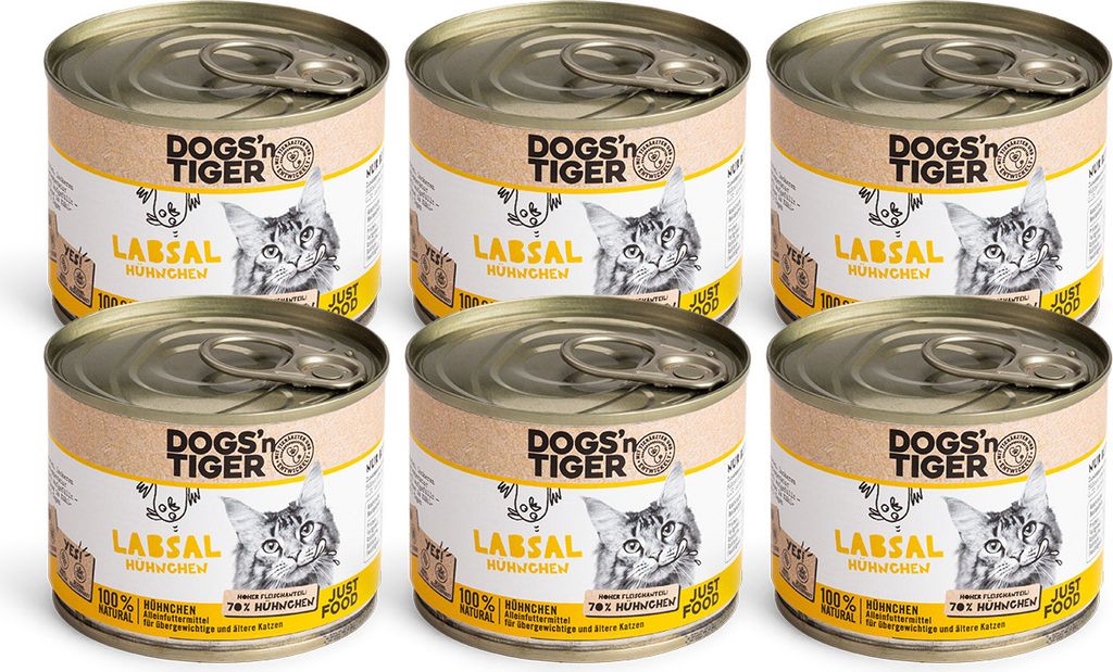 Dogs’n Tiger Adult, Senior, Premium Katzenfutter, Labsal, Produktbild 