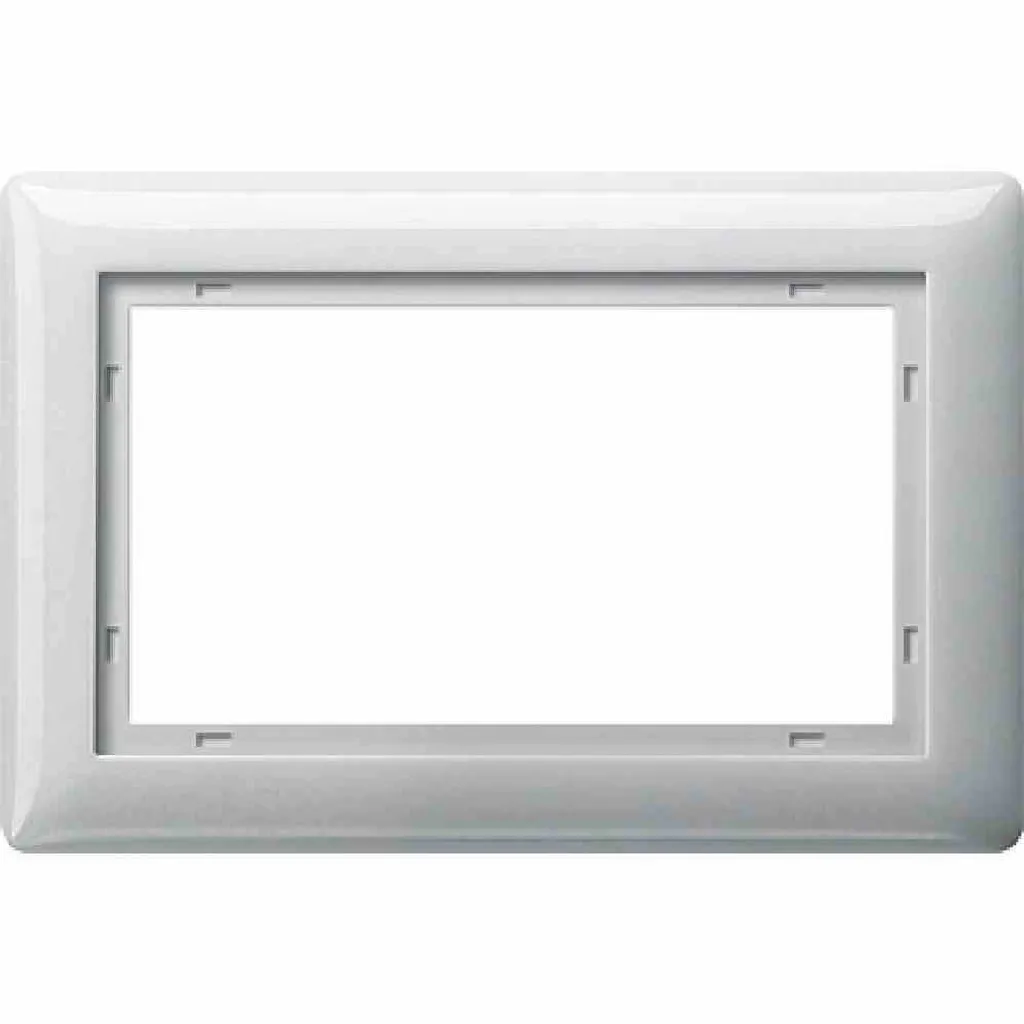 Cadre de finition 1,5 poste Blanc Brillant GIRA Standard 55 pour Prise