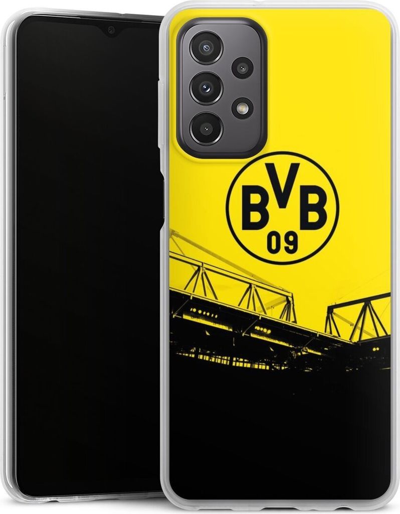 DeinDesign Slim Hülle für Samsung Galaxy A23 5G Silikon Case Ultra Dünn Handyhülle BVB Borussia Dortmund Fanartikel