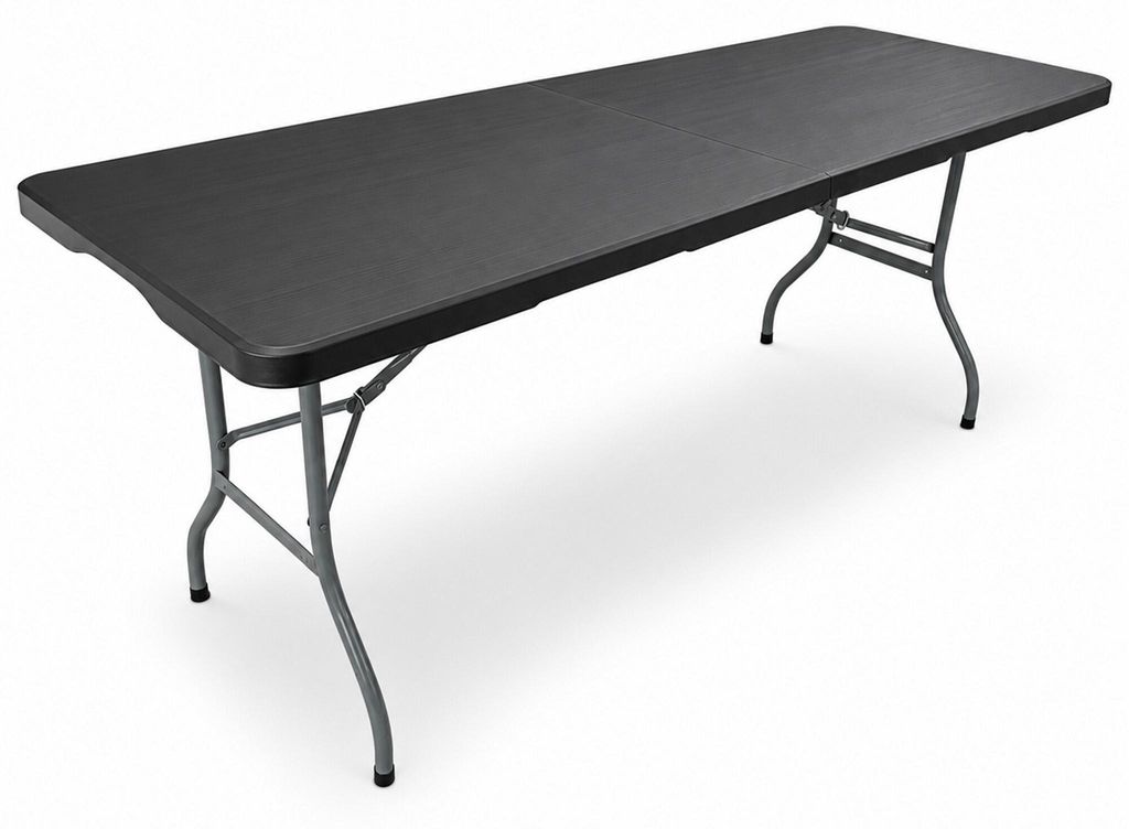 Aga Garten Klapptisch 180x74x74 cm Schwarz Produktbild 
