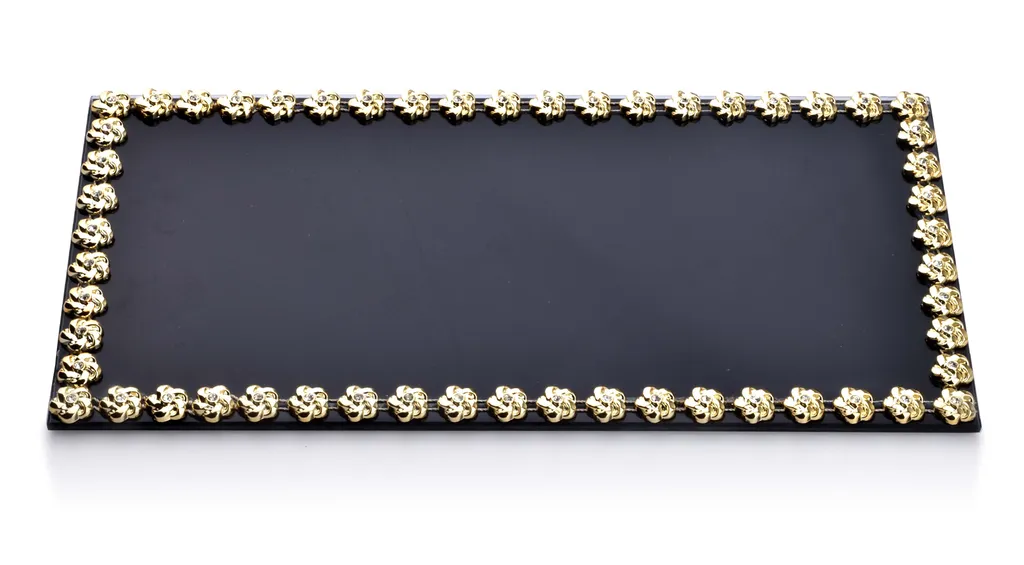 Plateau de service ELIA BLACK 32x16cm : fini le désordre sur table