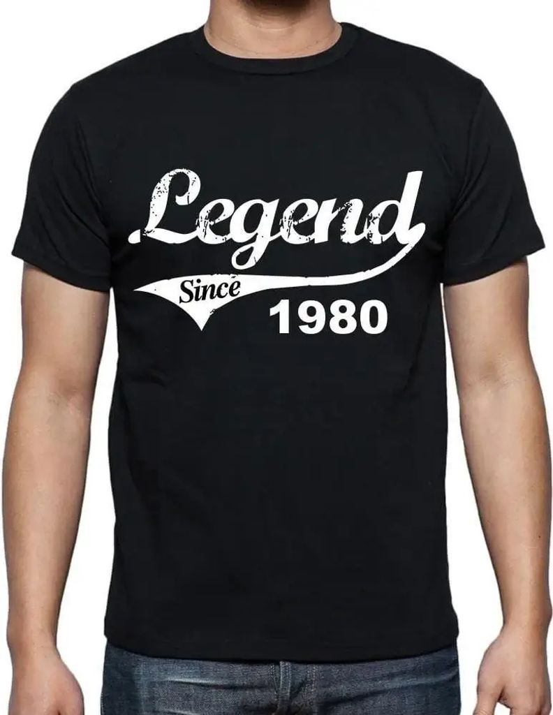 Herren Grafik T-Shirt Legende seit 1980 – Legend Since 1980 – Geschenk 44. Geburtstag Jahrestag 44 Jahre Jubiläum 44 Jährige Mann Jahrgang 1980