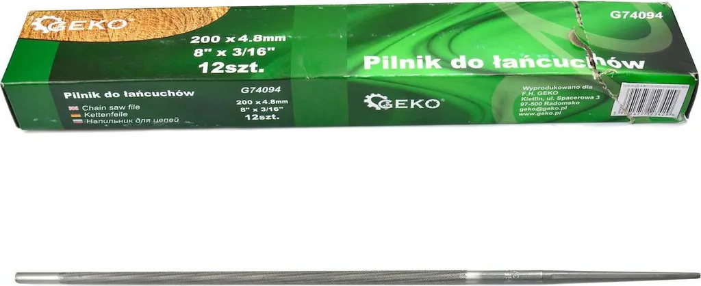 Lime à chaîne de tronçonneuse 4,8 mm pour pas 0,325 - Taille précise