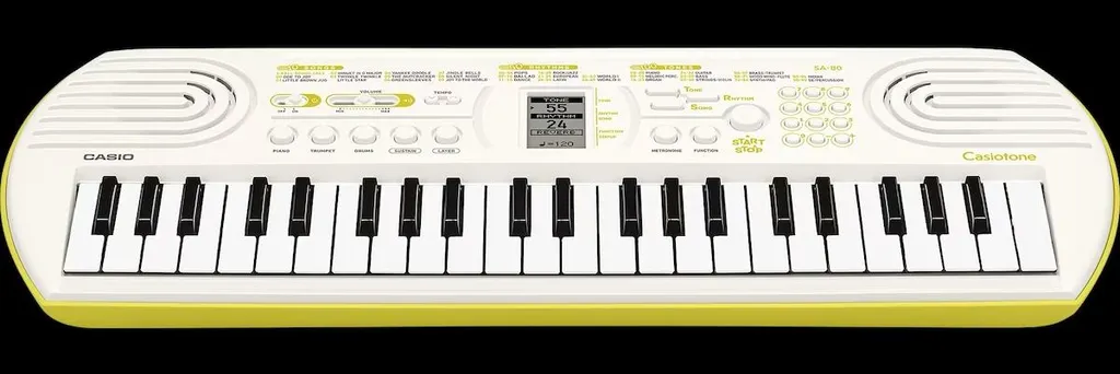 Clavier Enfant Casio SA-80 : Synthétiseur Portable à 44 Mini Touches Noir