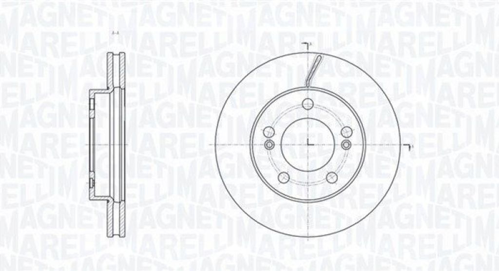 2x MAGNETI MARELLI Bremsscheibe Vorne 361302040809